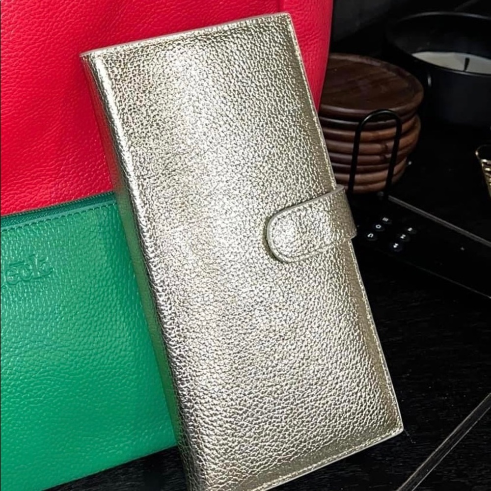 BECK long passport wallet in boujee gold